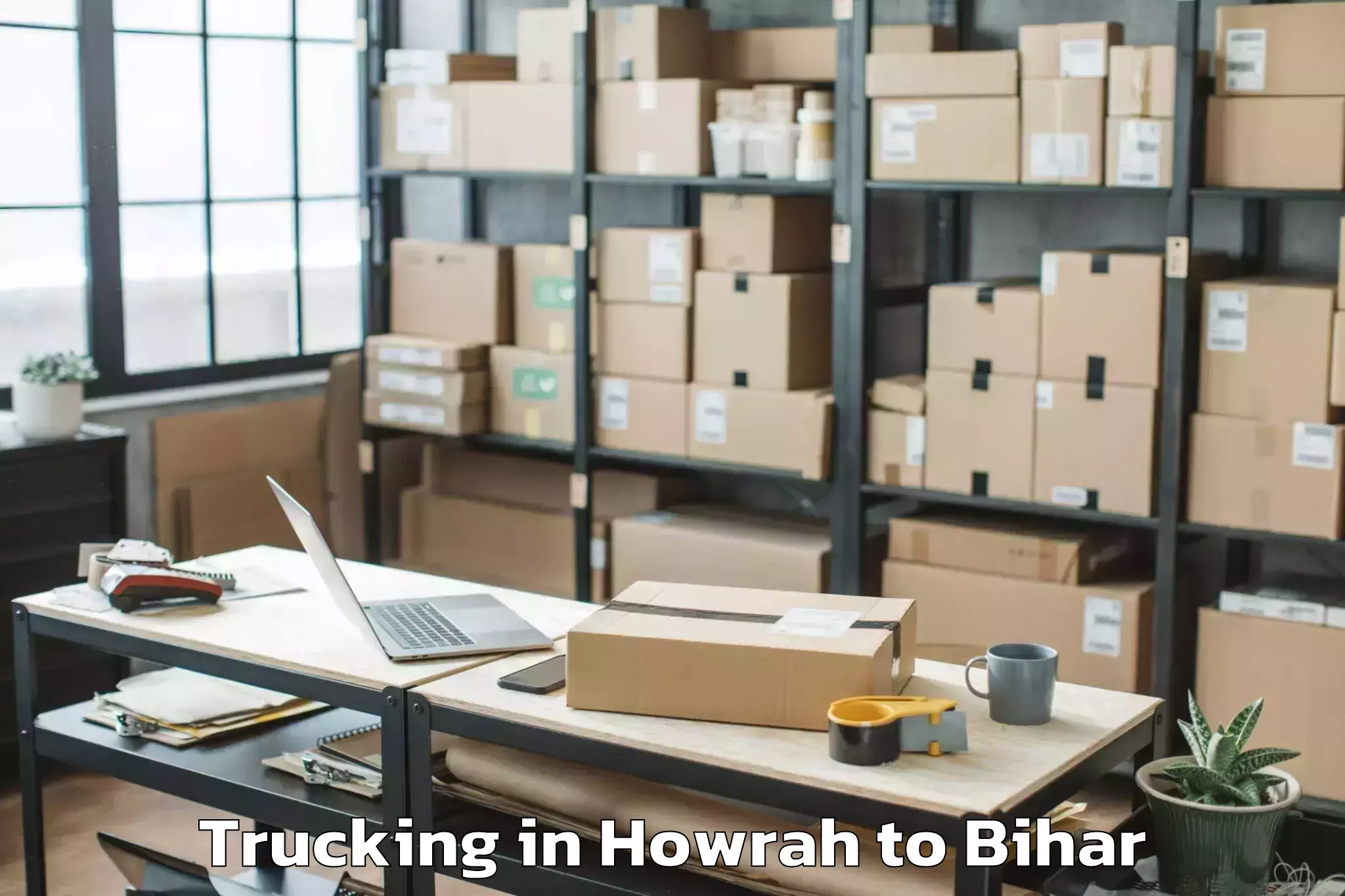 Affordable Howrah to Kharagwara Trucking